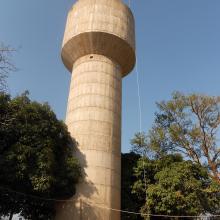 The water tower in Macha, Zambia where we installed VillageCell. 2012